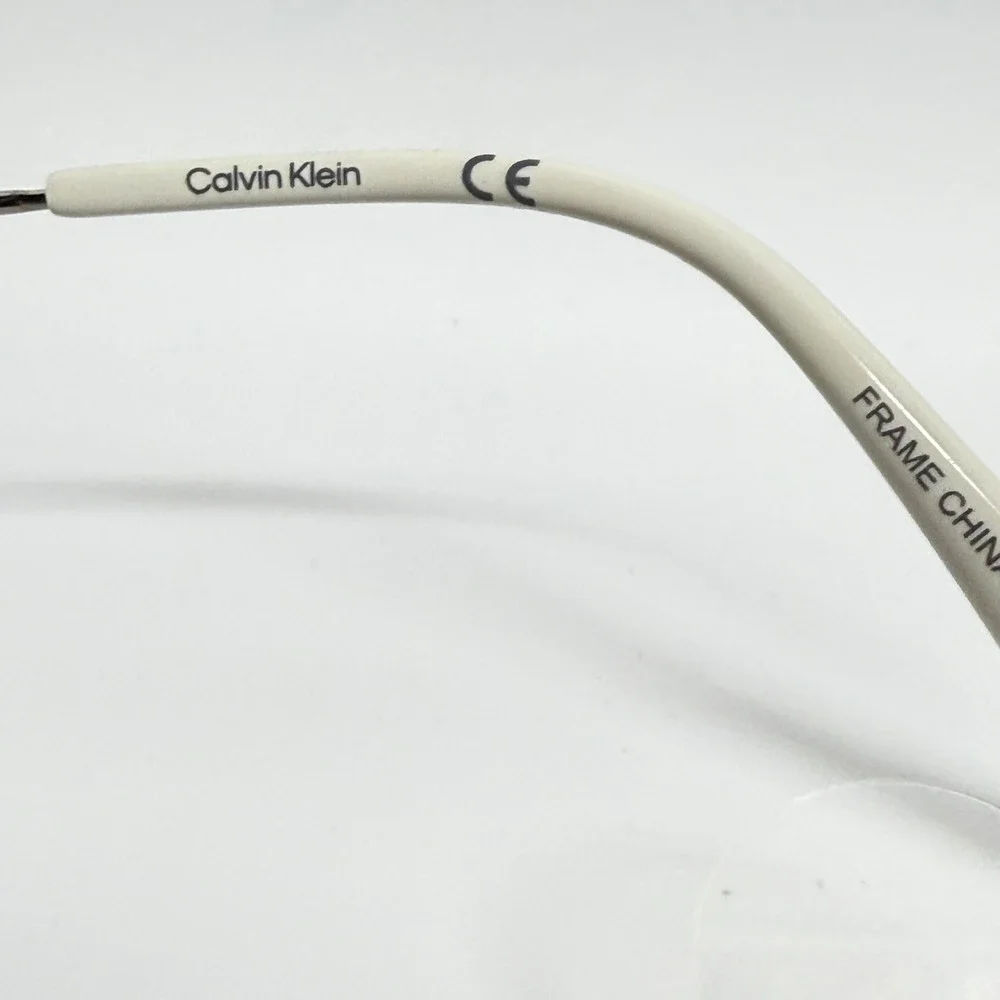 Calvin Klein CK18108 001 Eyeglasses Silver Black Cat‎ Eye Frames 52-15-135 22219